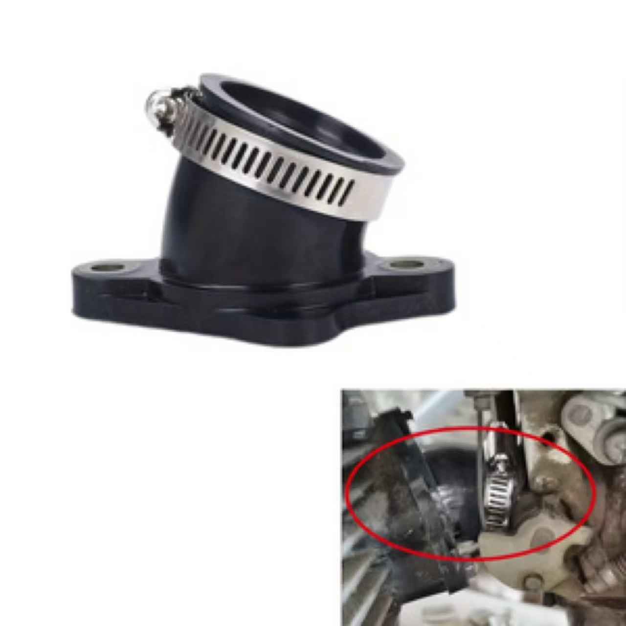 Engine Parts Motorcycle - Carburetor Intake Manifold Boot Pipe 30MM