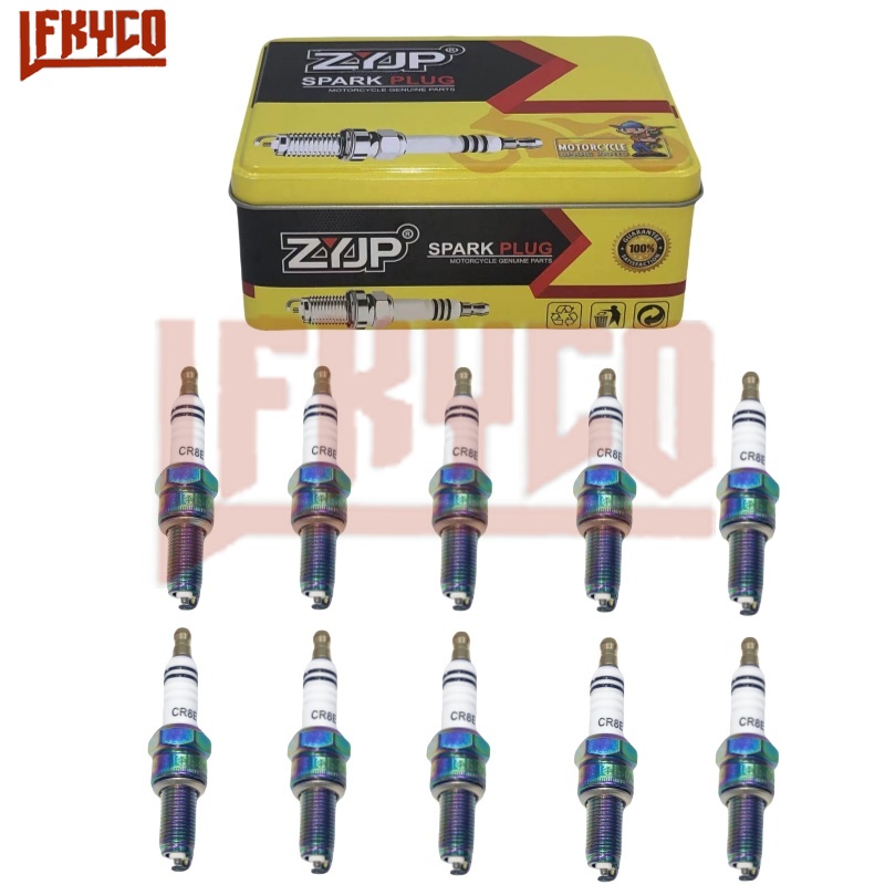 Motorcycle Spark Plug - 10PCS CR8E Iridium Torch Spark Plugs