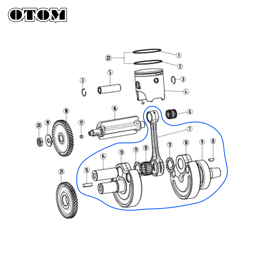 OTOM DT230 MT250 Motorcycle Cr - đánh giá và giá Motorcycle Crankshaft