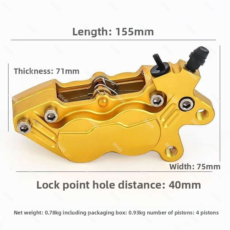 Motorcycle CNC Four-Piston Bra - đánh giá và giá Motorcycle Piston