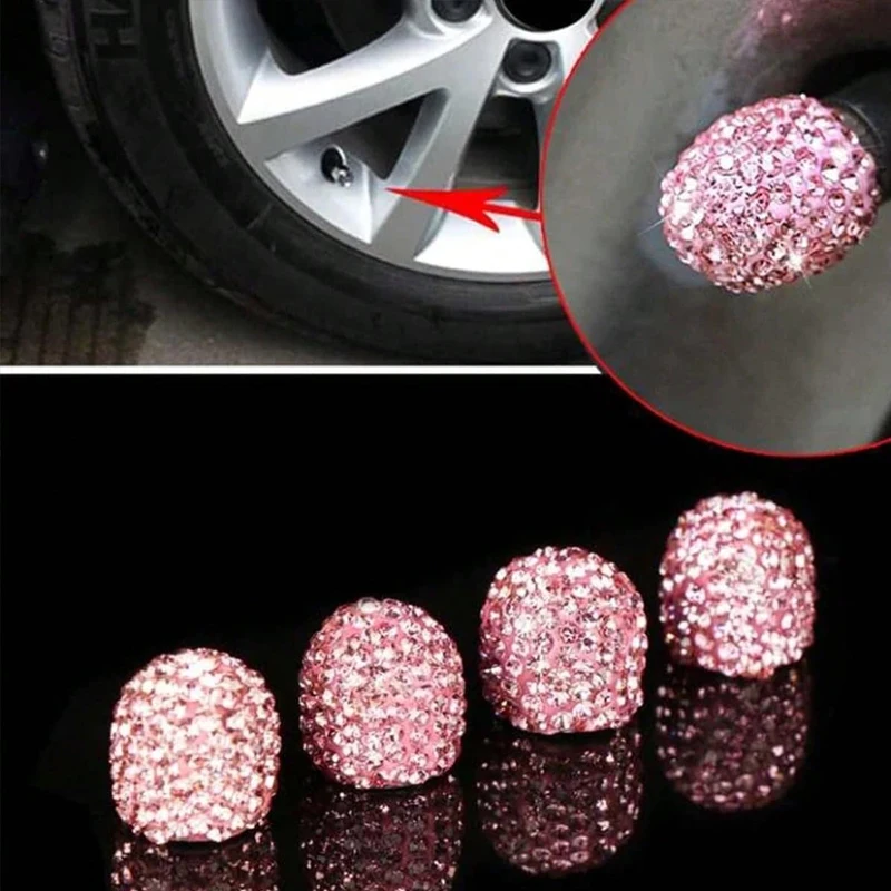 2/4PCS Diamond Car Tire Valve  - đánh giá và giá Motorcycle Valve Cover
